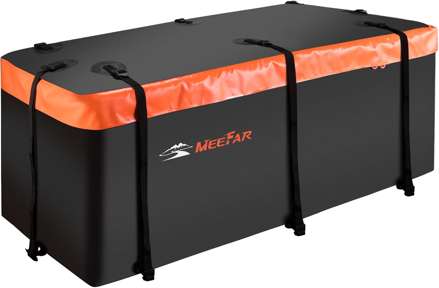 Rooftop Cargo Carrier Car Roof Bag 21 Cubic Feet 100% Waterproof Car Top Carrier, Fits All Vehicle with/Without Rack,Include Anti-Slip Mat,10 Reinforced Straps,6 Door Hooks,Luggage Lock
