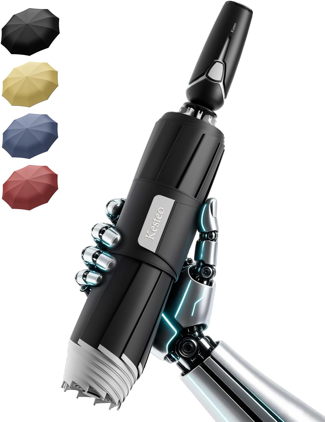 Windproof Travel Umbrella for Rain, Withstand 85MPH Winds, 52 Inch Automatic Reverse Fold Umbrellas Easy Auto Open Close, Portable Compact Umbrella Includes Cover Bag, Perfect for Travel, Car, Commute, Women Men, Backpack