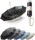 Windproof Travel Umbrella for Rain, Withstand 85MPH Winds, 52 Inch Automatic Reverse Fold Umbrellas Easy Auto Open Close, Portable Compact Umbrella Includes Cover Bag, Perfect for Travel, Car, Commute, Women Men, Backpack